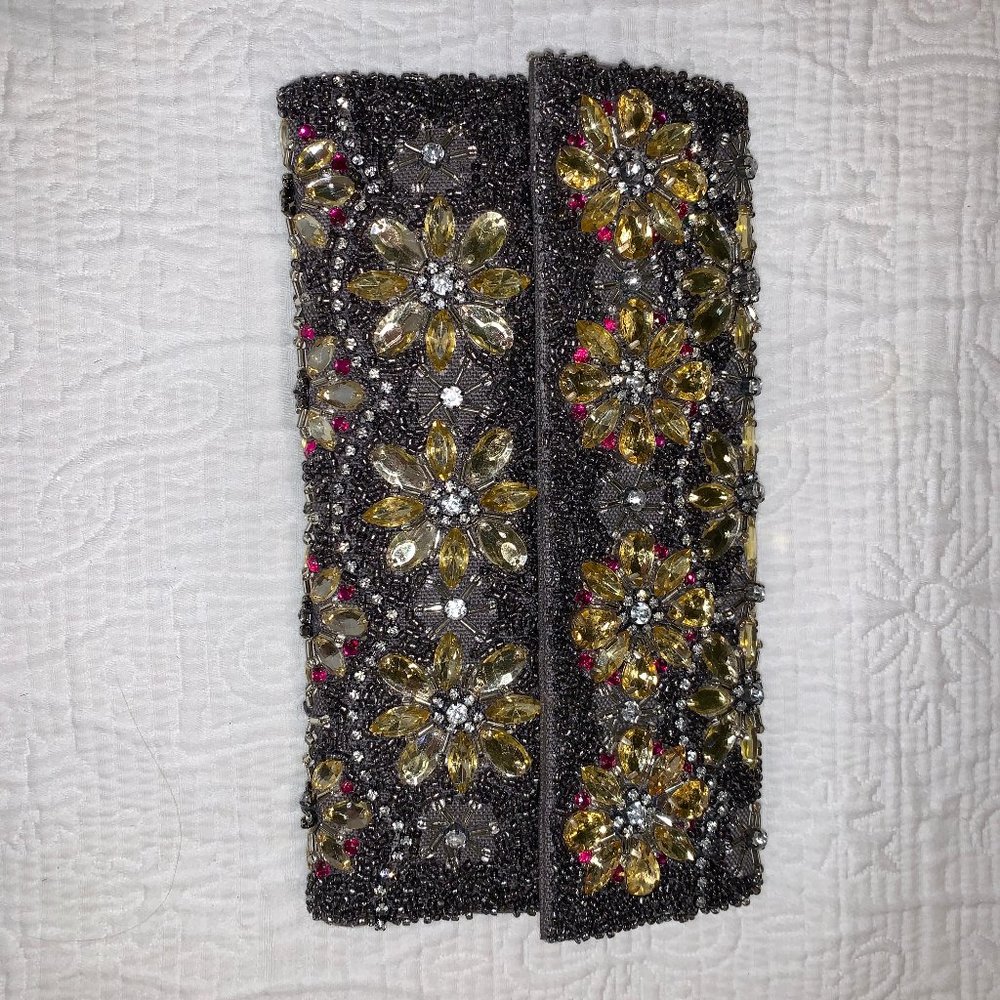 ANTHROPOLOGIE jeweled clutch NWT